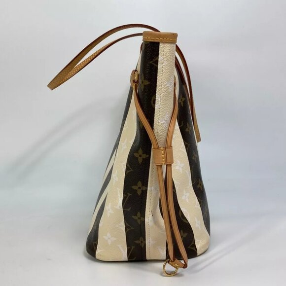 LOUIS VUITTON M40560 MonogramRayures Neverfull MM Shoulder Bag Tote Bag - Picture 10 of 15